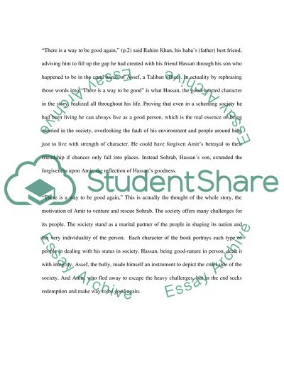 Married to Society: The Kite Runner