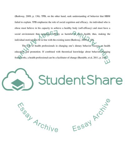 The Theory of Planned Behaviour and the Health Belief Model