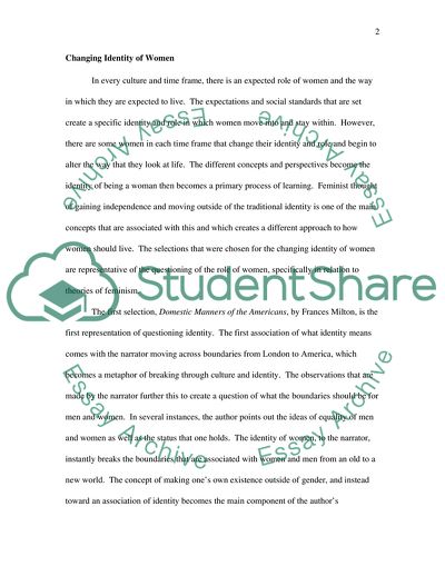 Changing Identity of Women