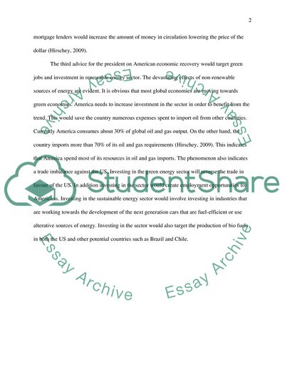 The president appoints you to Council of Economic Advisors, what are 3 suggestions that you can give him/her to help the economy in its recovery