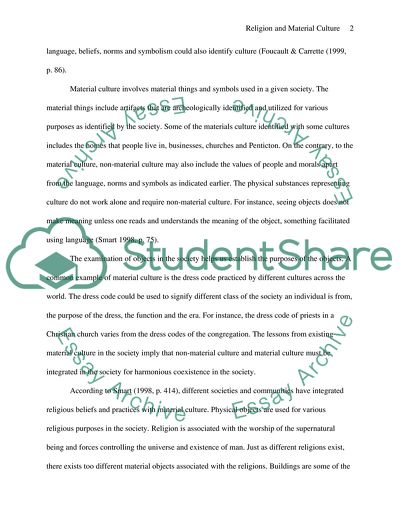 Religion and Material Culture