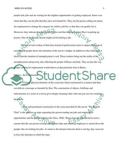 Mise-en-scene: The Bicycle Thief