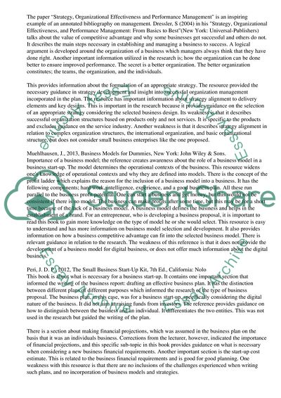 Strategy, Organizational Effectiveness and Performance Management