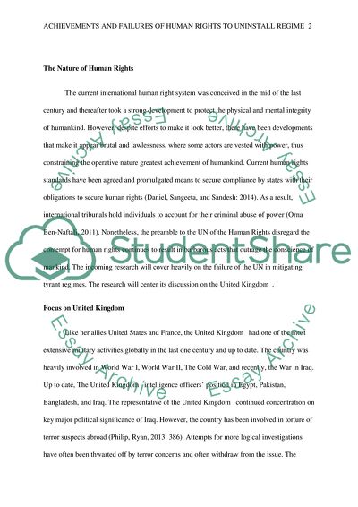 Achievements and Failures of Human Rights to Uninstall Regimes