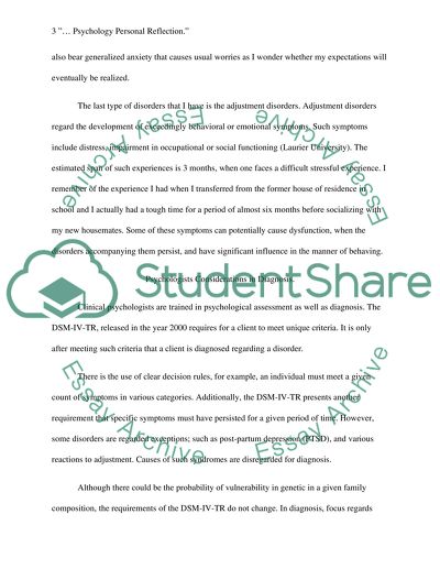 Diagnosis and Analysis of Clinical Disorders