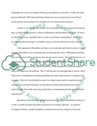 Something in Psychology that I think is incorrect