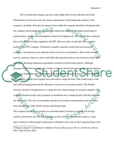 Financial Management of Amalgamated Industries Limited