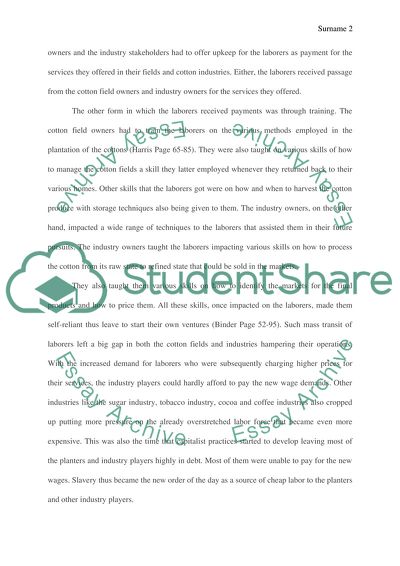 Reasons for Slavery Trade in America