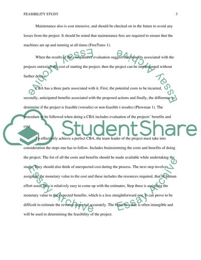 PREPARING THE FEASIBILITY STUDY 2