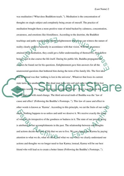 Buddhism as One of the Ancient Religions of the World