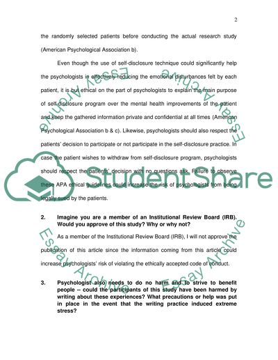 Potential Ethical Problems