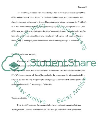 Kennedy Tapes Journalism article