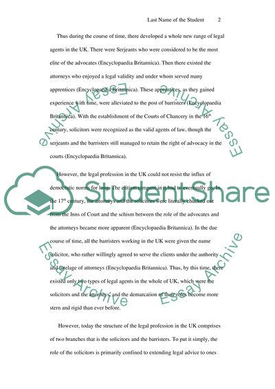 The Legal Profession in the United Kingdom