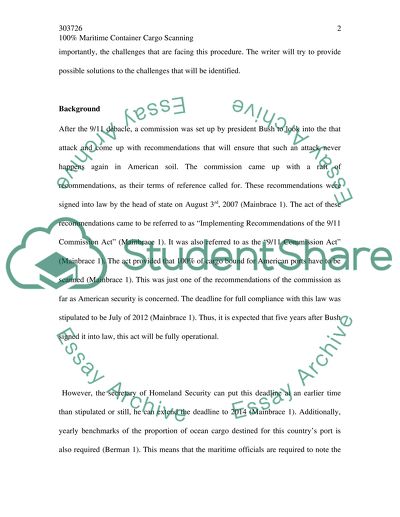 100% Maritime Container Cargo Scanning