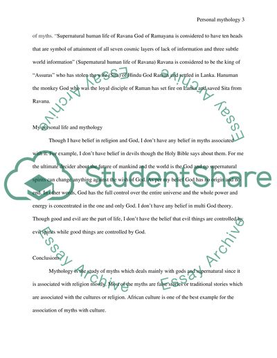 Personal Mythology: An Introduction to the Concept