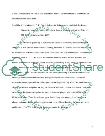 A New Model of Bioterrorism Risk