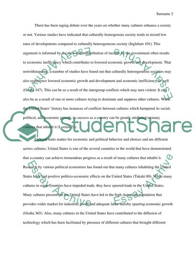 America Is Enhanced By Many Cultures Which Inhabit It