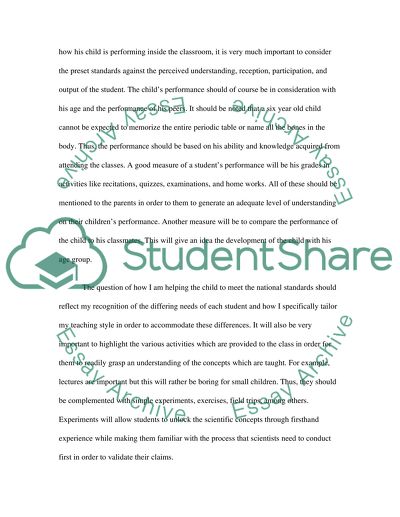 Parents Response Reflection