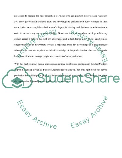 Personal Statement for Graduate School Admission