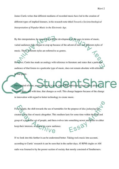 The Use of Musical Culture as Socio-technical Culture