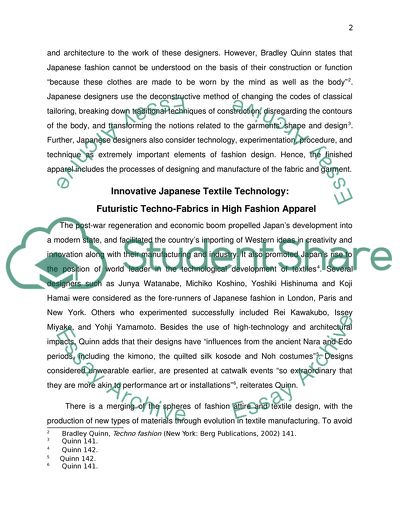 Textiles, Design and Style in Japanese Fashion