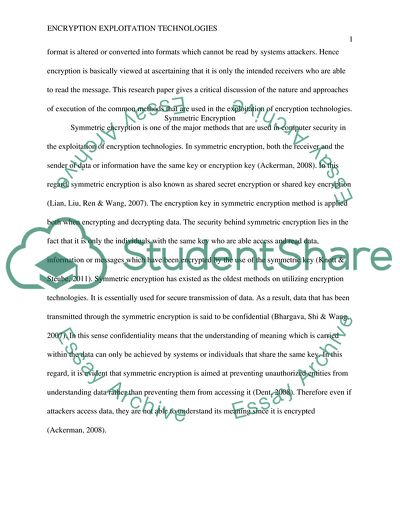 The Nature of Encryption Exploitation Technologies