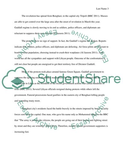 Libya ongoing revolutions and protests in the countries