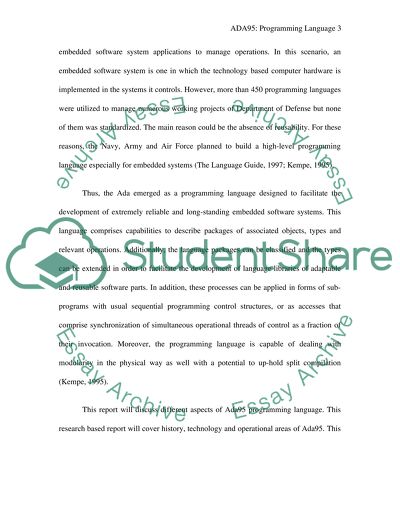 Programming Language Ada 95