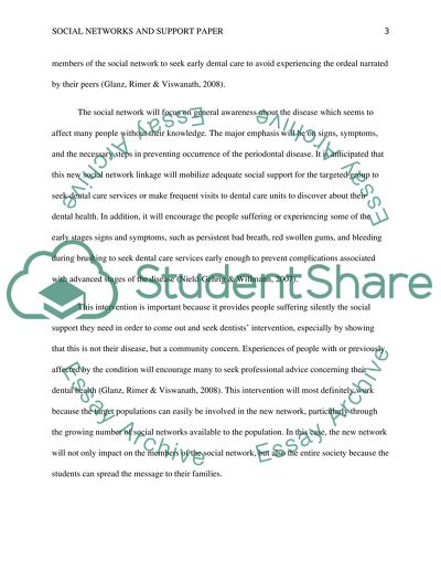 M8 Social Networks and Support Discussion/paper