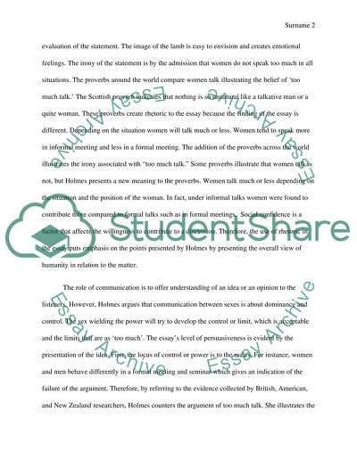 Evaluation of Janet Holmess