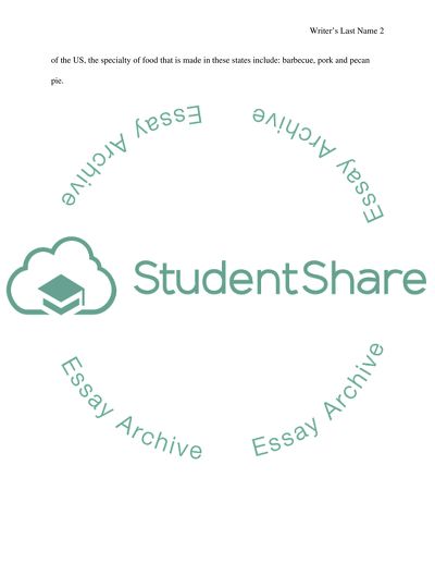 Southern United States Area