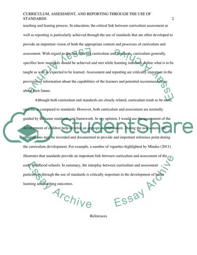 Linking curriculum and assessment