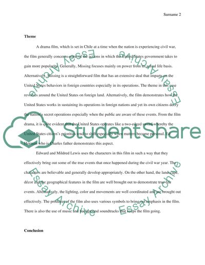 Review of the movie Missing