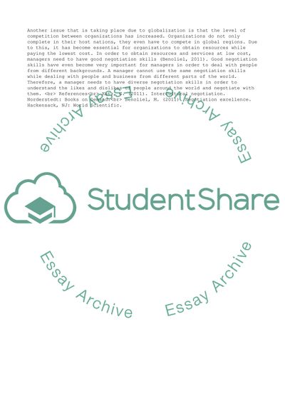 Effective Negotiation Skills