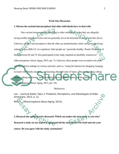 Common Misconceptions about Aging