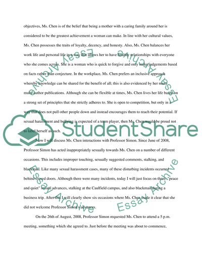 Sexual Harassment in the Workplace