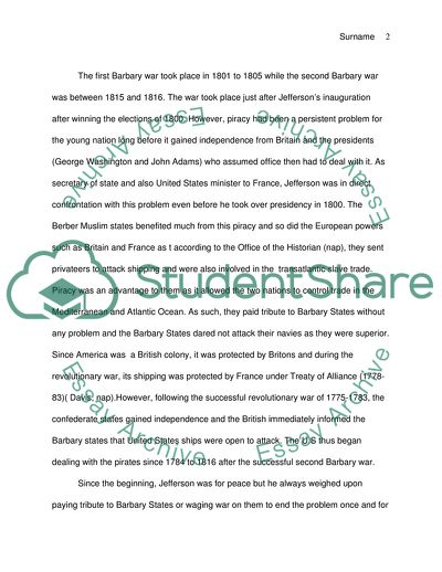 Thomas Jefferson and the Barbary Pirates