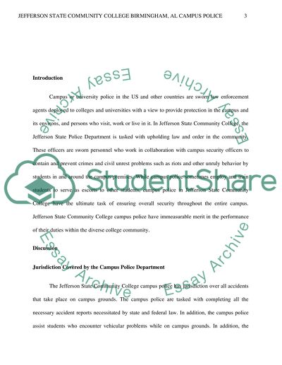 Jefferson State Community College Birmingham, AL Campus Police