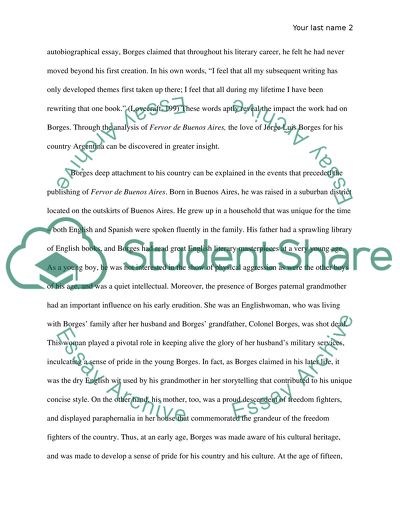 Jorge Luis Borges and his Great Love for Argentina