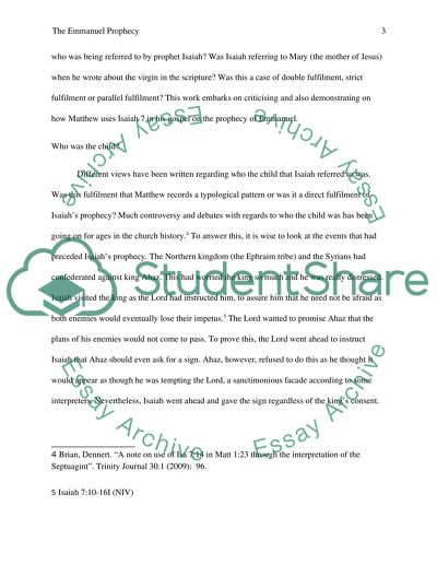 The Emmanuel Prophecy