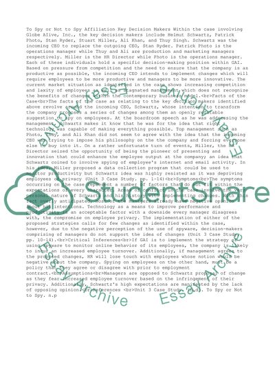 To Spy or Not to Spy