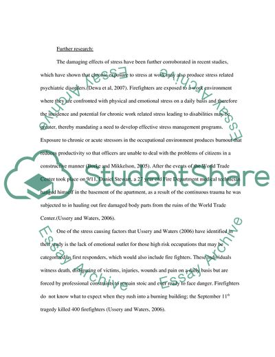 Creating Stress Management Programs For Firefighters