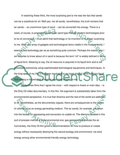 The oil sands of Canada