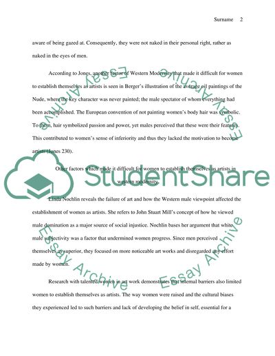 Why It Was Difficult for Women to Establish Themselves as Artists