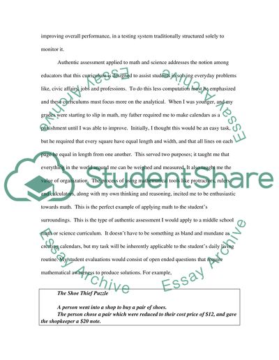 Authentic Assessment