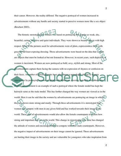 To what extent do advertisements reinforce female gender stereotypes