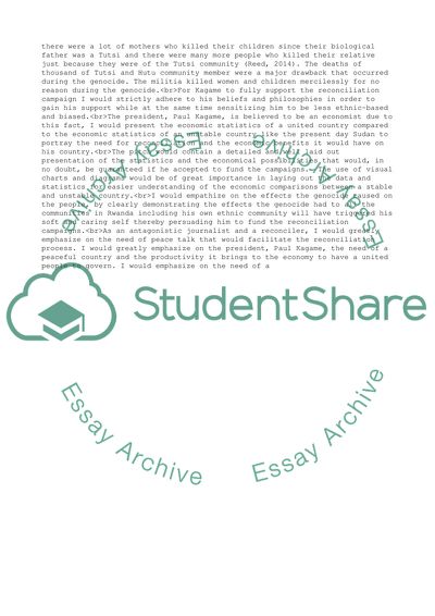 Written case study analysis