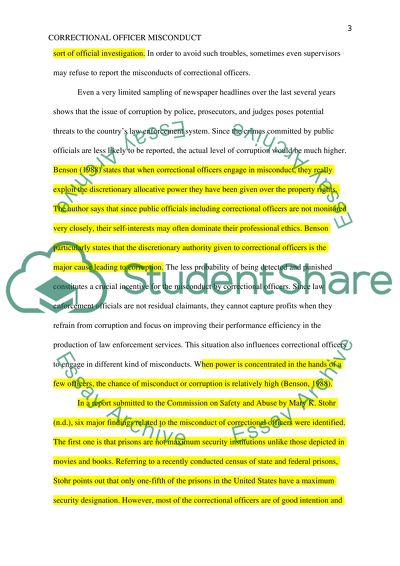 Correctional Officer Misconduct: Facts and Remedies