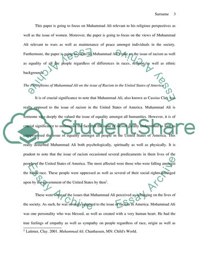 Muhammad Ali Clay an American Former Heavyweight Champion