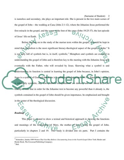 The Portrait of Mary in the Gospel of John